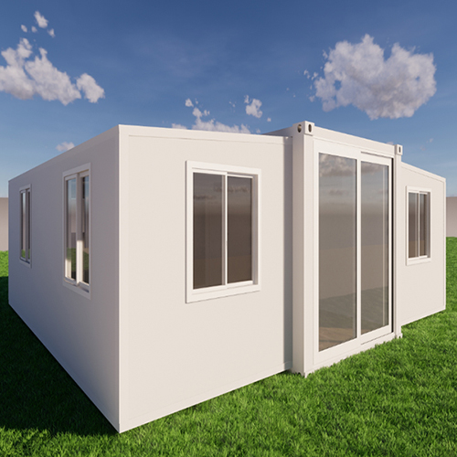 What materials will be used for the construction of the Flatpack container house?